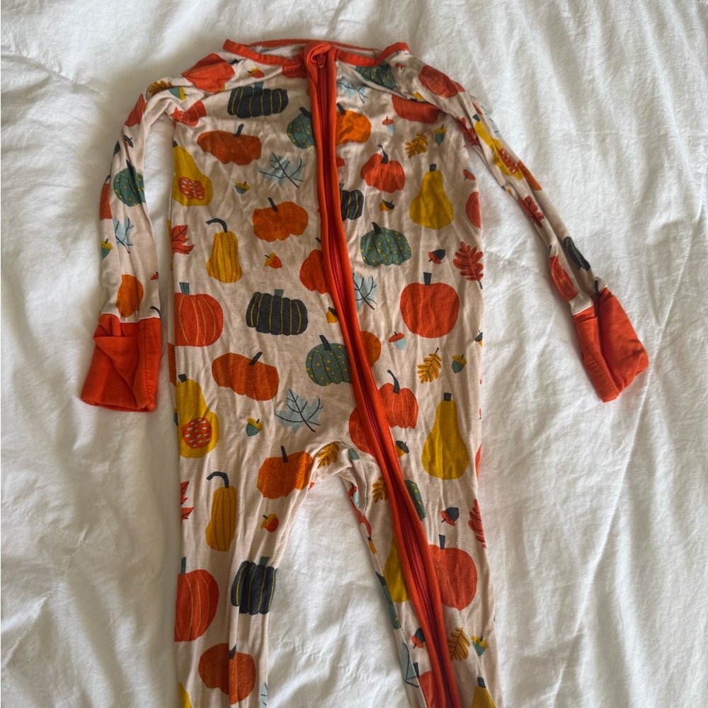 6-12M Little Sleepies Fall print pajamas